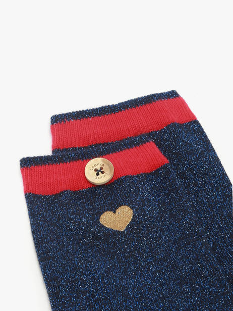 Sokken Cabaia Blauw socks women SEK ander zicht 1